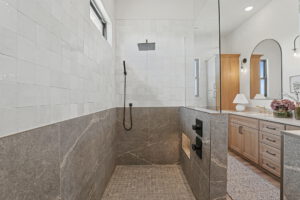 Shower in the master bath