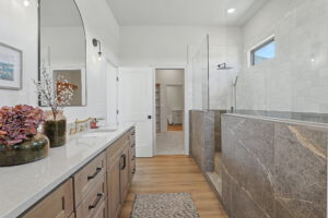 Master bath with walk-in shower