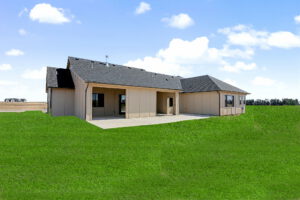 Rear exterior view of patio