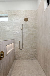 Master bathroom with walk-in shower