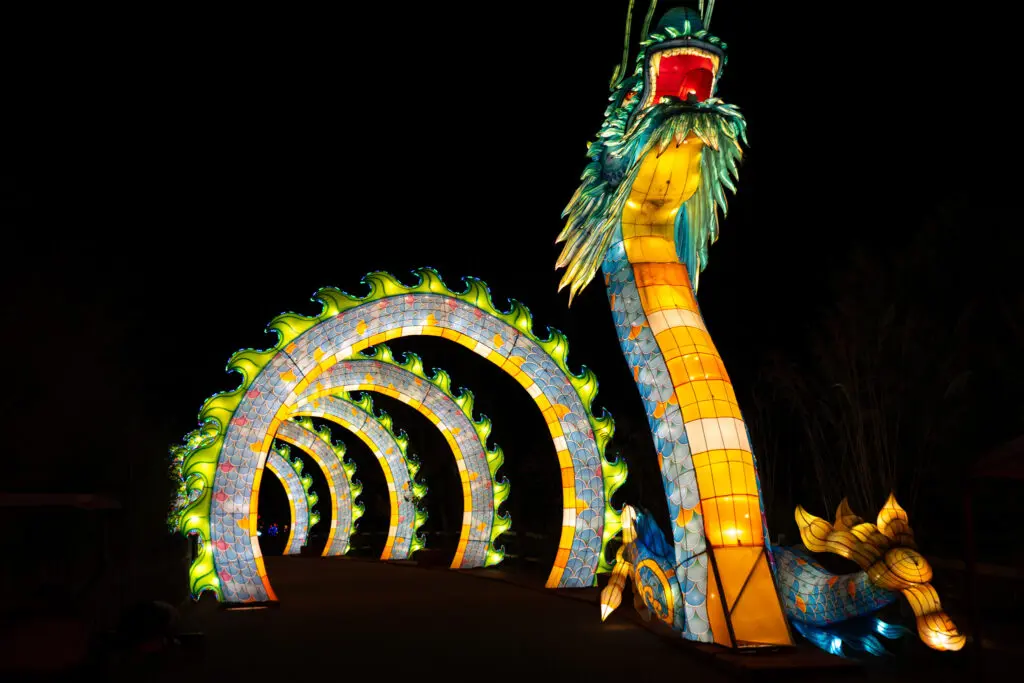 Wild Lights festival at Sedgwick County Zoo.