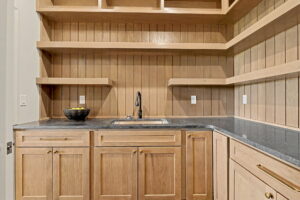 Butler's pantry with built-in sink